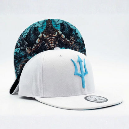 Witte Poseidon Snapback - Wit