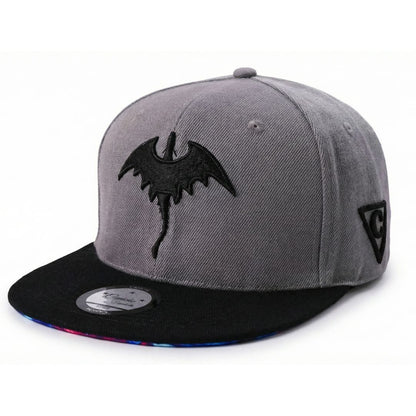 Fire Dragon Snapback - Grau/Schwarz