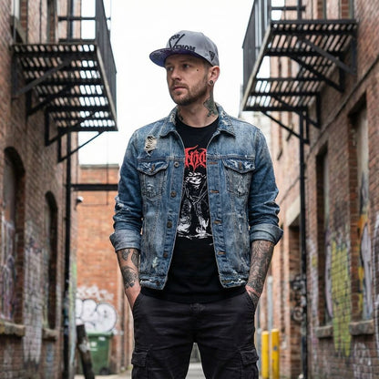 Black Widow Snapback - Grau/Schwarz