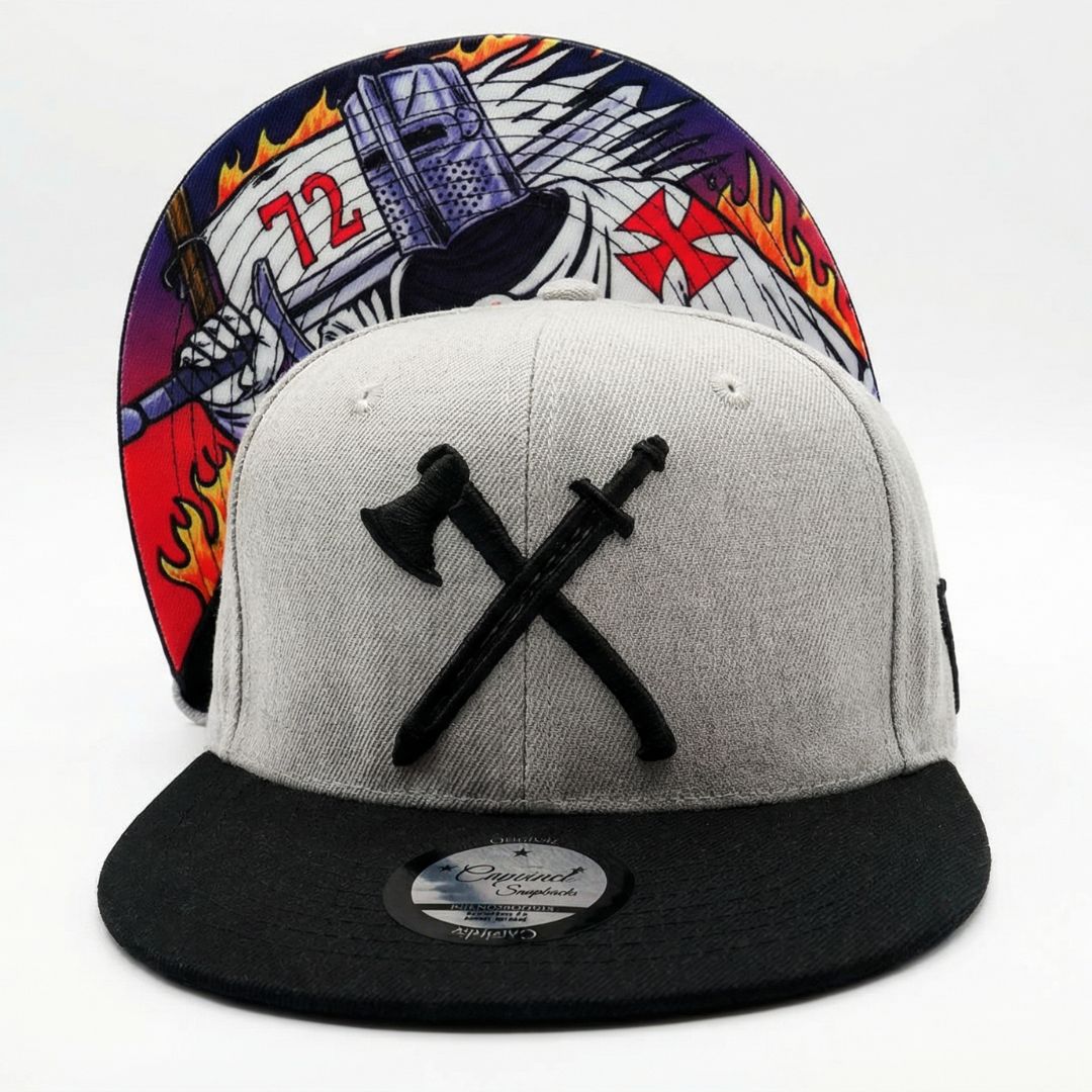 Cappellino Snapback Knight Templar - Grigio/Nero