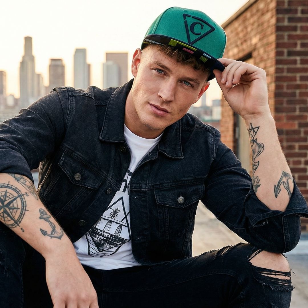 Cappellino Snapback The Square - Verde/Nero