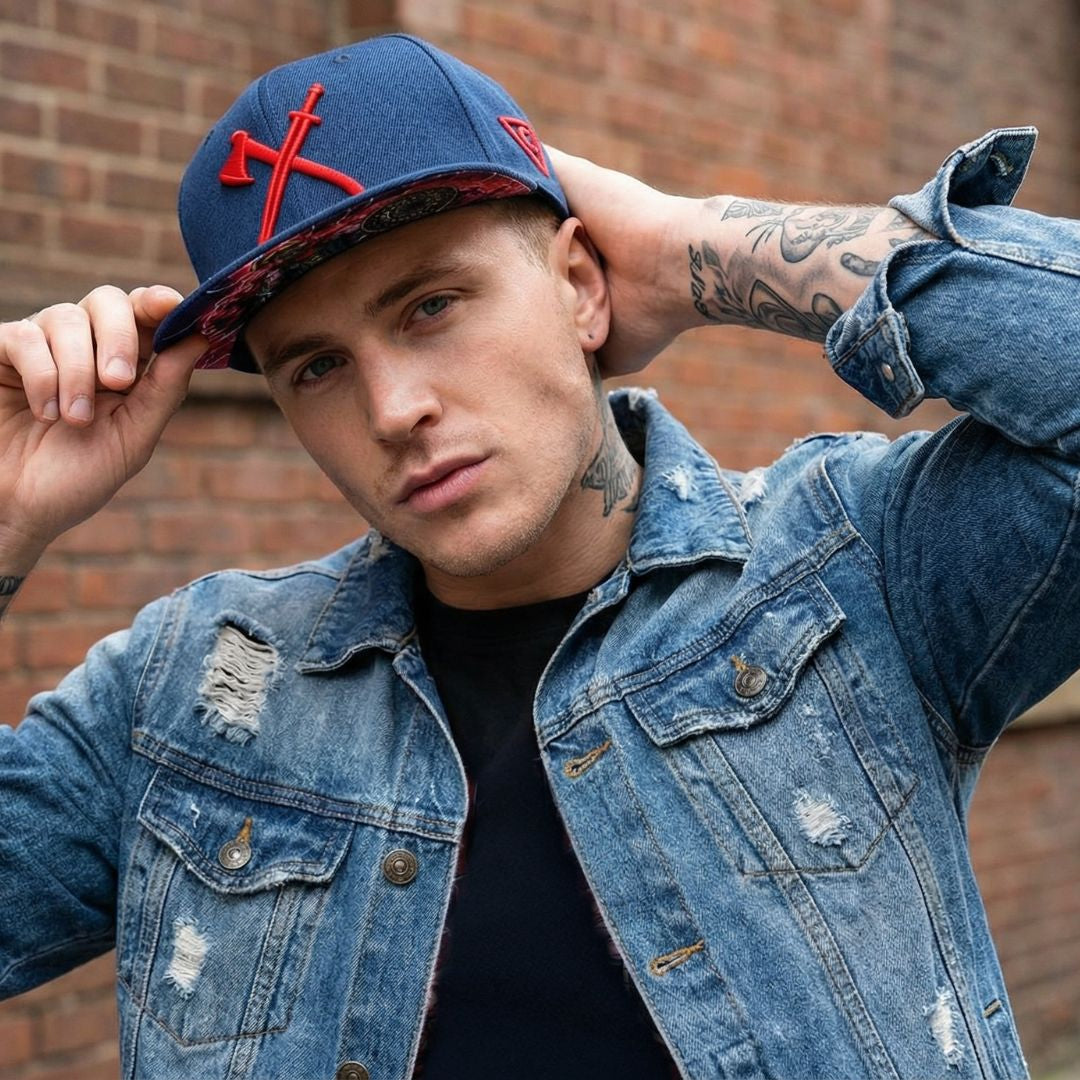 Cappellino Snapback Hoplite ateniese - Blu scuro