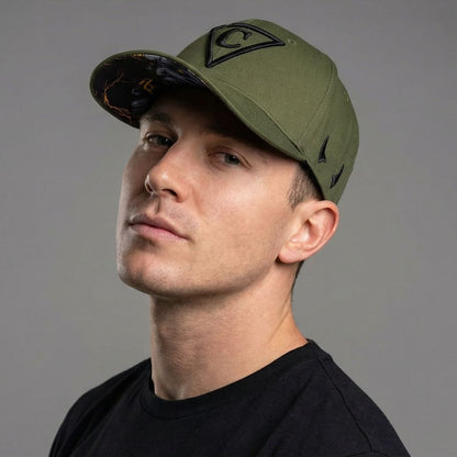 Lucifer Curved Baseball Cap - Green