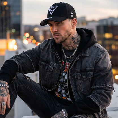 Immortal Horse Curved Baseball Cap - Black