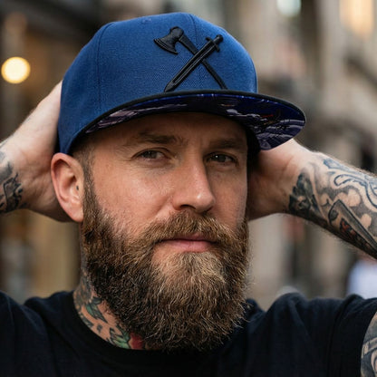 Cappellino Ninja Snapback - Blu scuro/Nero