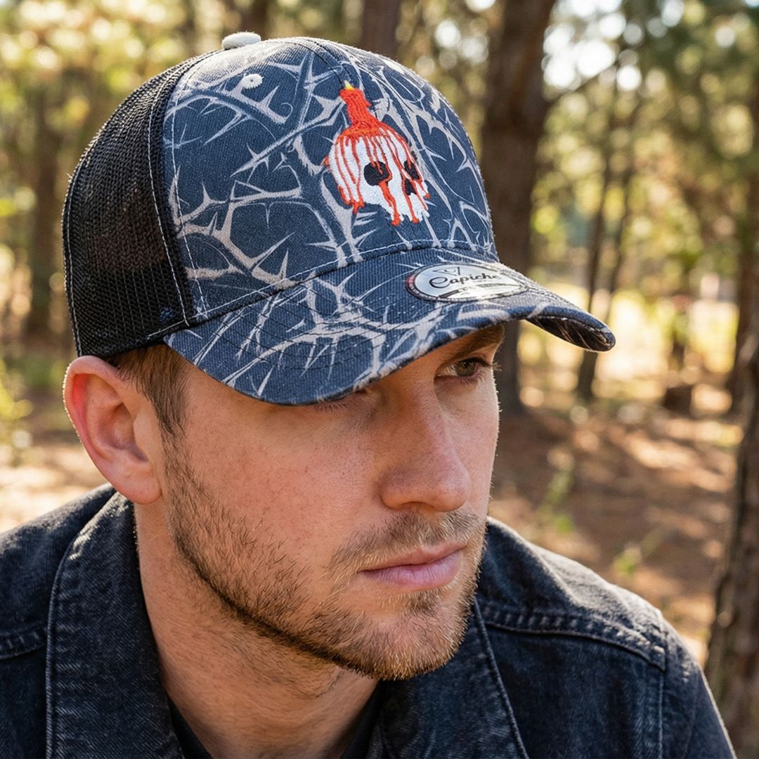 Gorra Trucker Decay - Negra / Beige Ramas