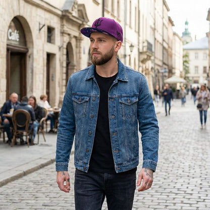 Cappellino Snapback Medusa - Viola/Nero