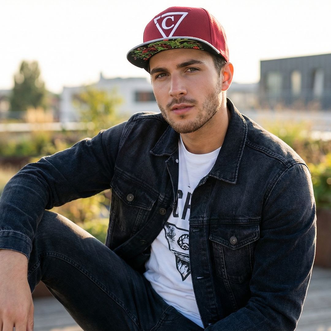 Slimeyes Snapback - Red/Grey