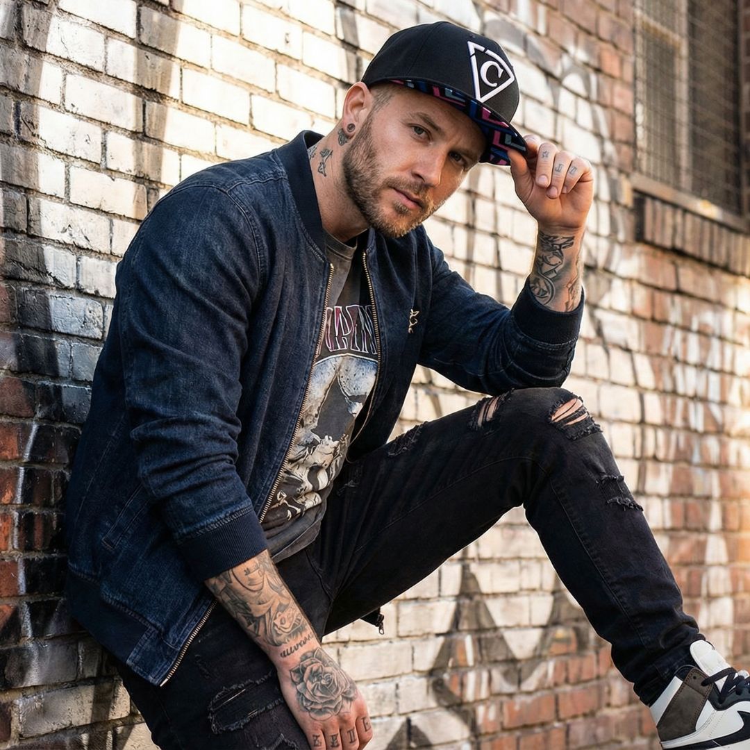 Cappellino Snapback Zig-Zig - Nero