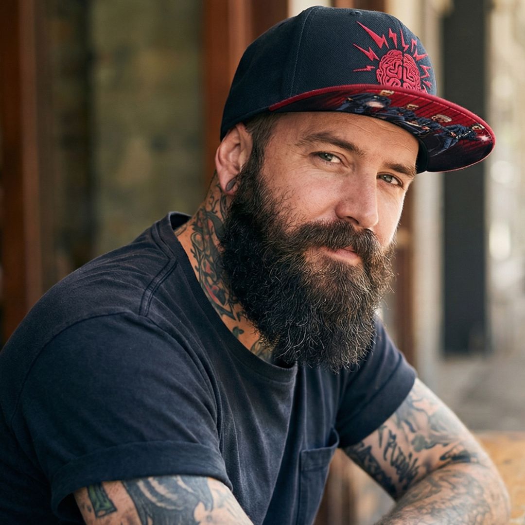 Masterminds Snapback - Black/Dark Red