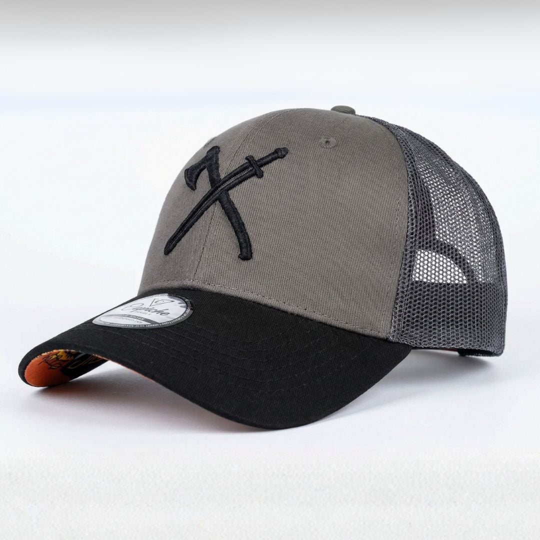 Viking Trucker Cap - Dark Grey/Black