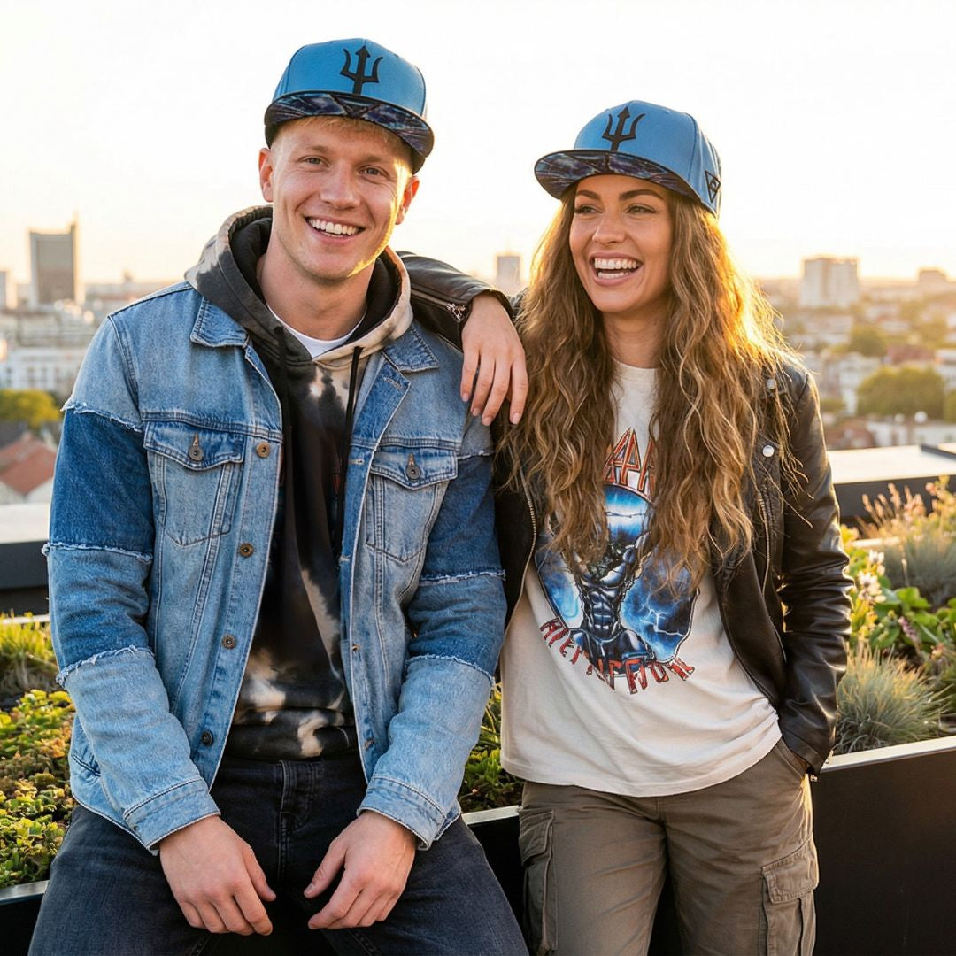 Casquette Atlas Snapback - Bleu/Noir