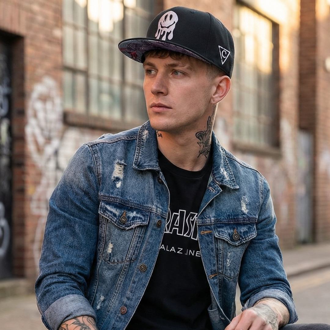 Cappellino Snapback Wall Drawing - Nero