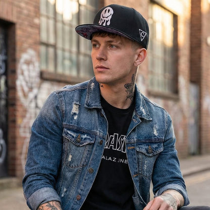 Cappellino Snapback Wall Drawing - Nero