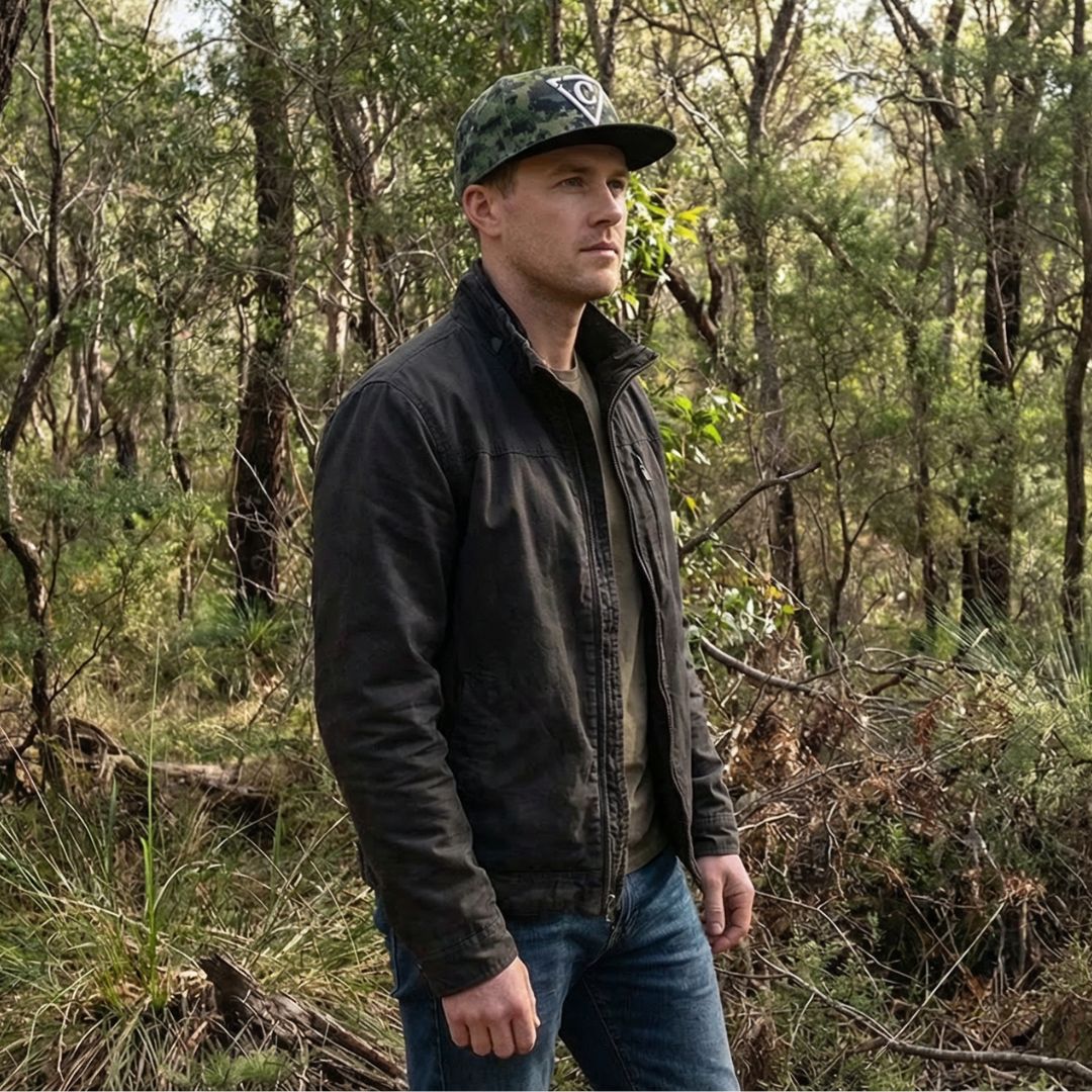 USA Pixel Snapback - Green/Black