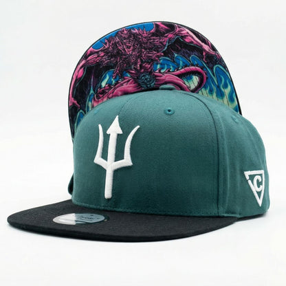 Cappellino Snapback Typhon - Verde acqua/Nero
