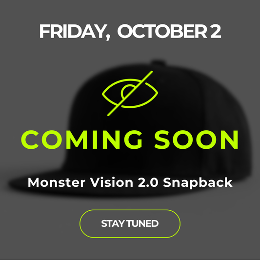 [Oct 2] Monster Vision 2.0 Snapback - Cream White Suede with Eyes