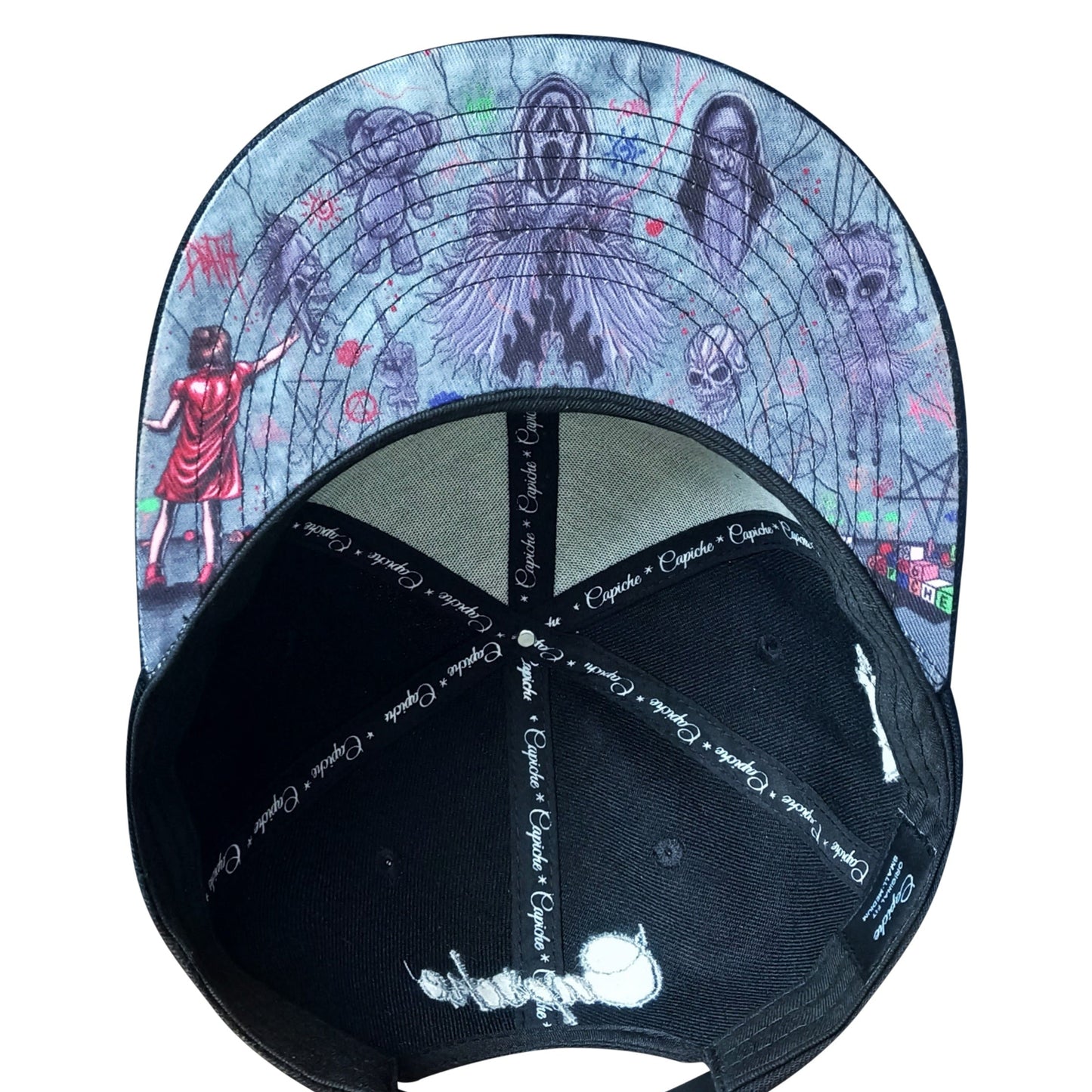 Cappellino Snapback Wall Drawing - Nero