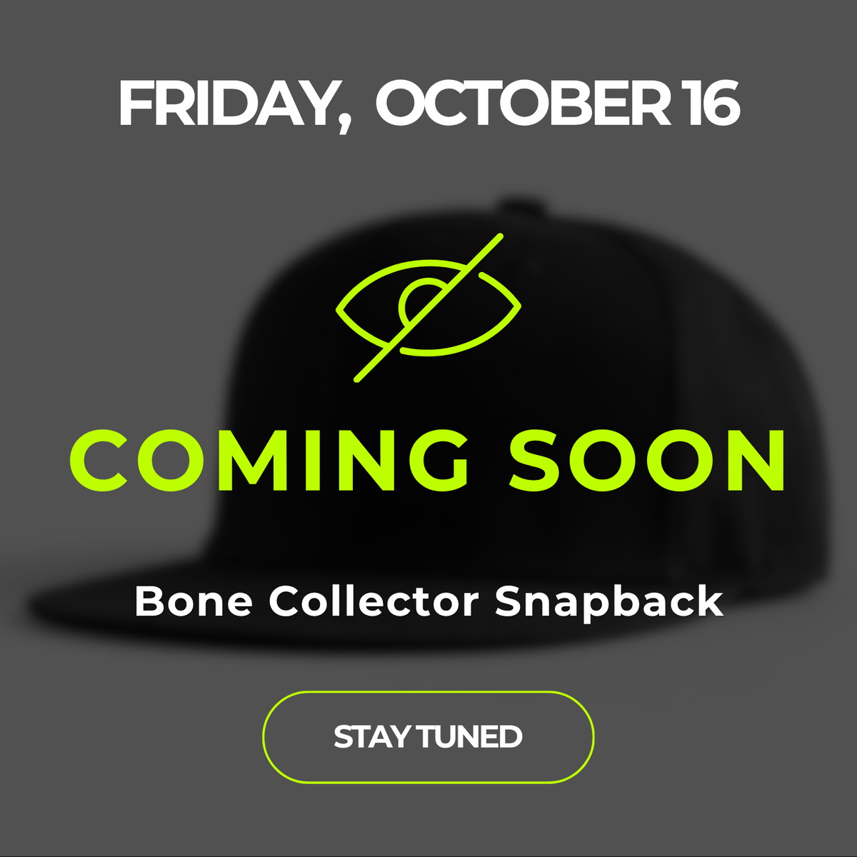 [Oct 16] LIMITED EDITION Bone Collector Snapback - Brown Crackling Metallic