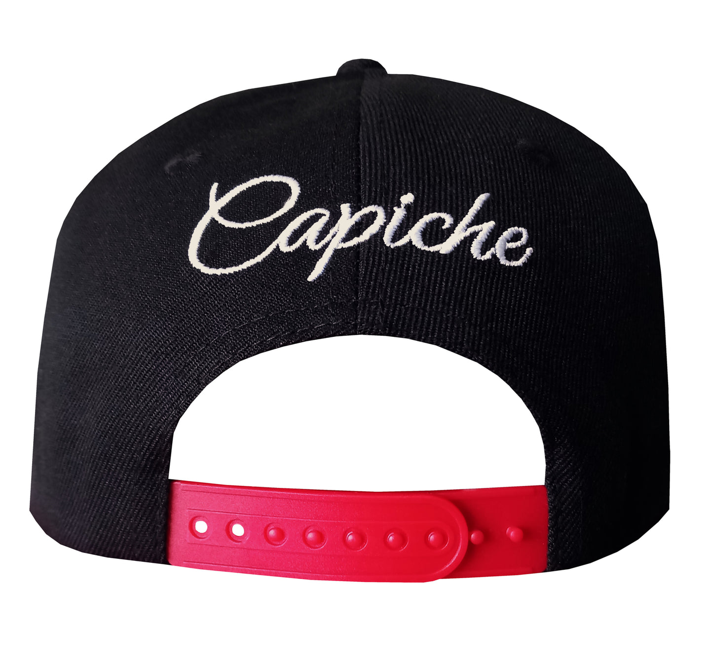 Goshmar x Capiche Collab Snapback - Black/Red - Capiche Caps Black