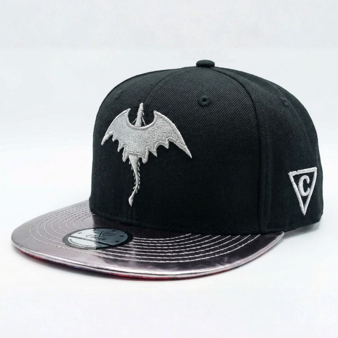 Black Dragon Snapback - Zwart/Grijs Metallic