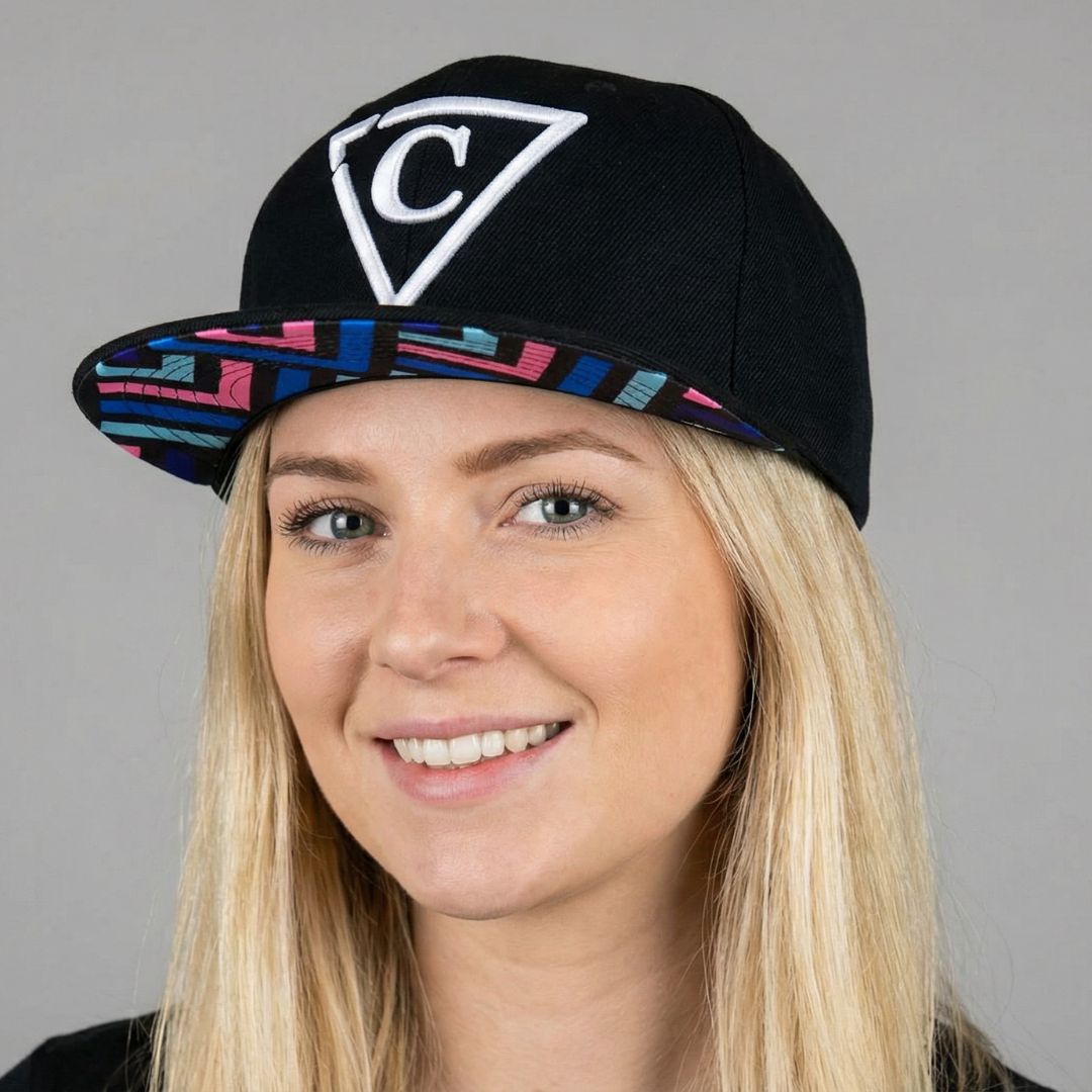 Cappellino Snapback Zig-Zig - Nero