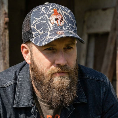 Gorra Trucker Decay - Negra / Beige Ramas