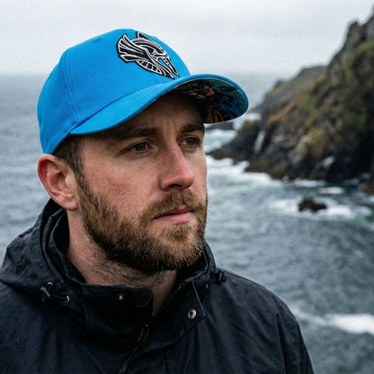 Njord Curved Baseball Cap - Blau