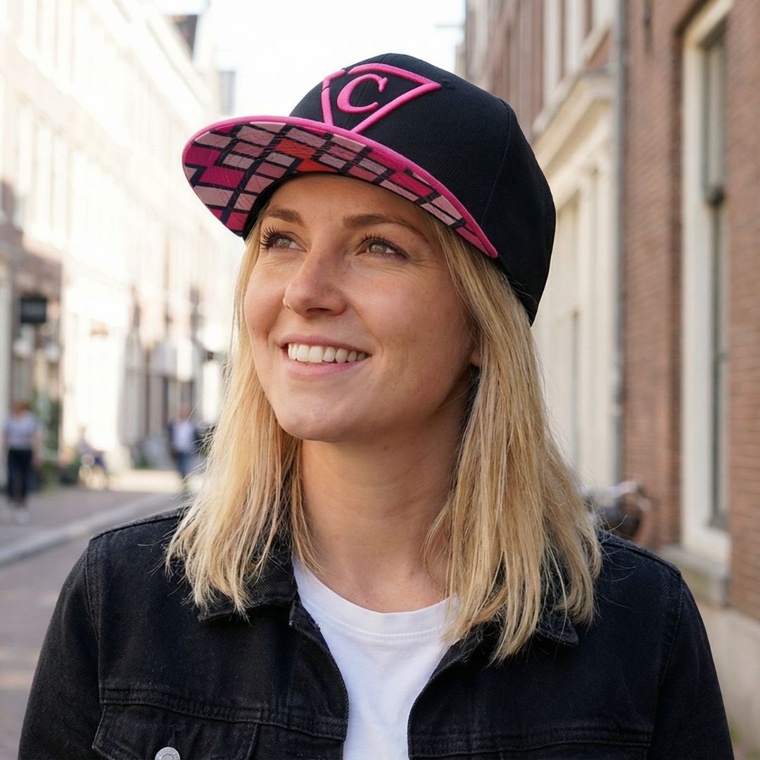 Cappellino Snapback The Grid - Nero/Rosa