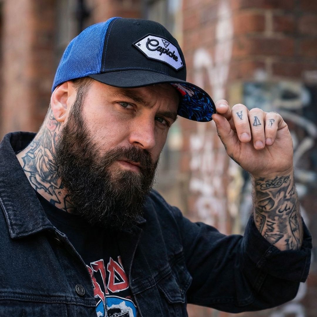 Casquette Hidden Lady Trucker - Bleu/Noir