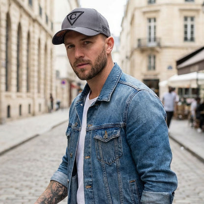 Cappellino da baseball Hungry Lion Curved - Grigio