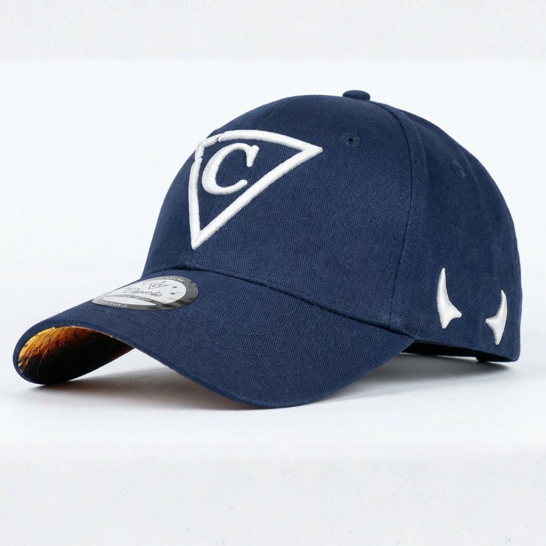 Haunted Place Curved Baseball Cap - Dark Blue