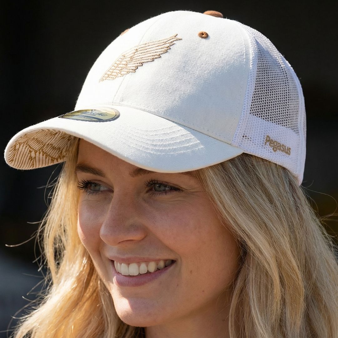Cappellino Trucker Clean Greek Pegasus - Bianco