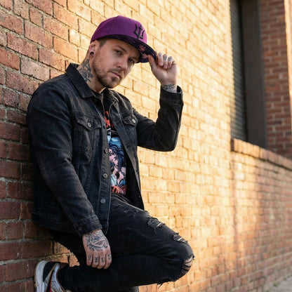 Cappellino Snapback Medusa - Viola/Nero