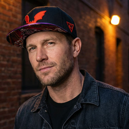 Cappellino Snapback Vampire - Nero/Viola metallizzato