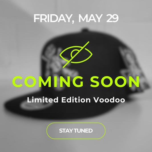 [May 29] LIMITED EDITION Voodoo Snapback - Black with Silver Skeleton Charm