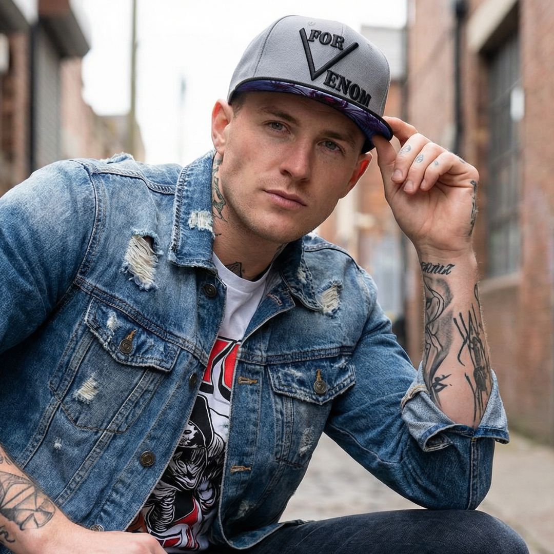 Black Widow Snapback - Grau/Schwarz