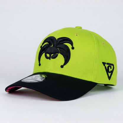 Casquette de baseball incurvée Carnival Clown - Vert fluo
