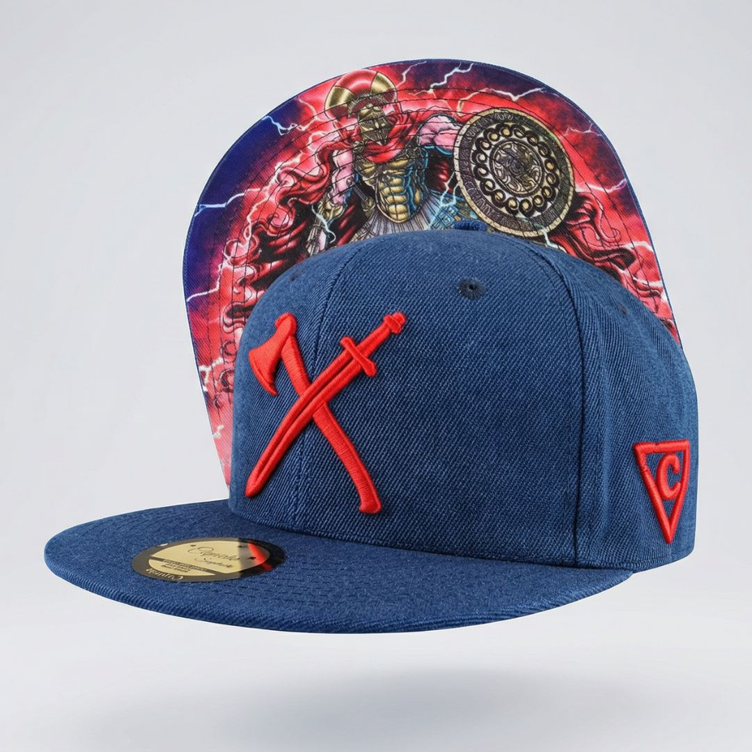 Cappellino Snapback Hoplite ateniese - Blu scuro