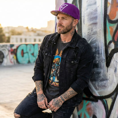 Colored Safari Snapback - Purple