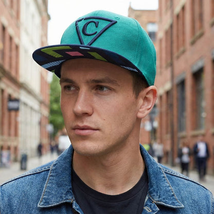 Cappellino Snapback The Square - Verde/Nero