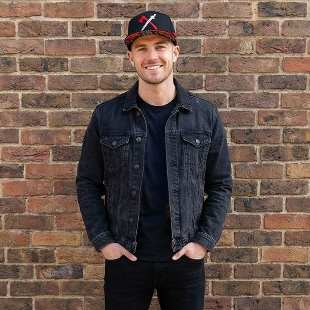 Cappellino snapback Viking Rosso/Bianco – Nero