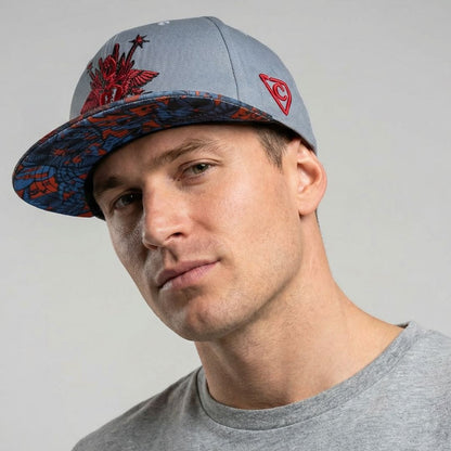 Rock On Snapback - Grijs/Rood