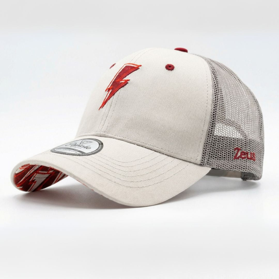 Cappellino Trucker Clean Greek Zeus - Grigio