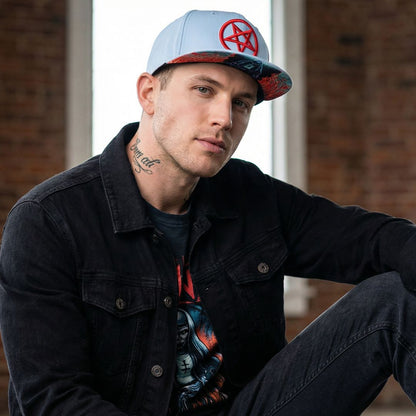 Cappellino Snapback Cursed Nun - Grigio chiaro