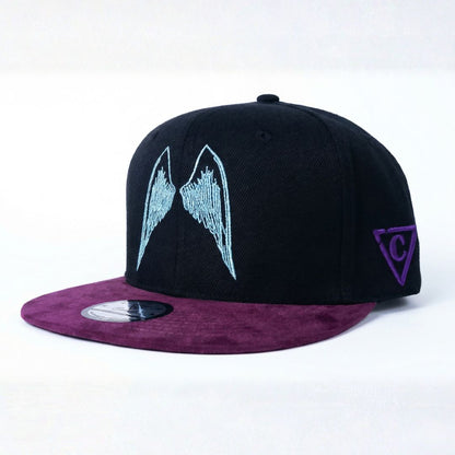 Angels of Death Snapback - Zwart/Paars Suède