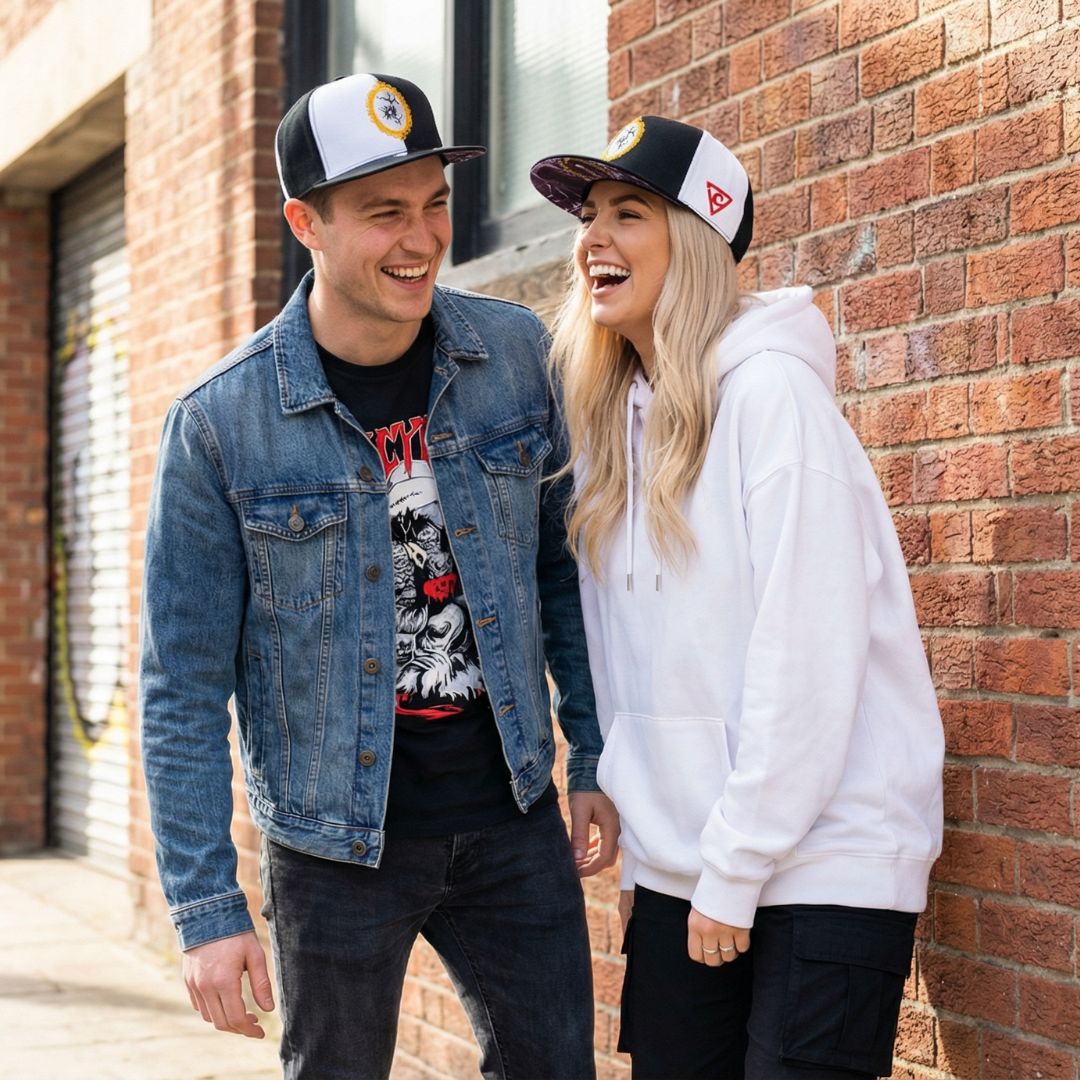 Snapback Bloody Mary - 50/50 czarno-biały