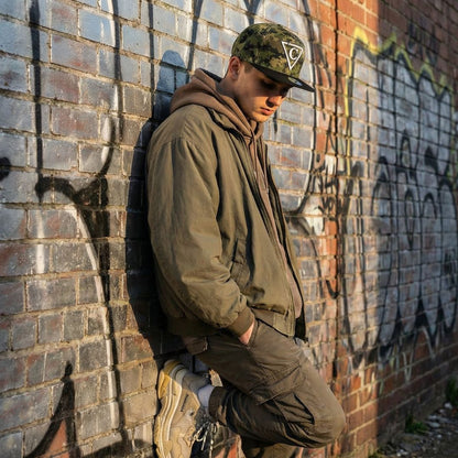 USA Pixel Snapback - Green/Black