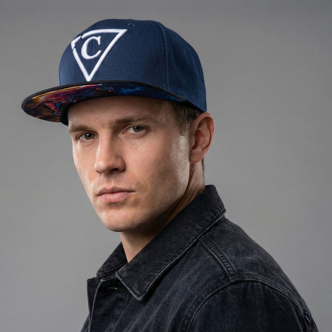 Casquette Buffalo Snapback - Bleu foncé/Noir