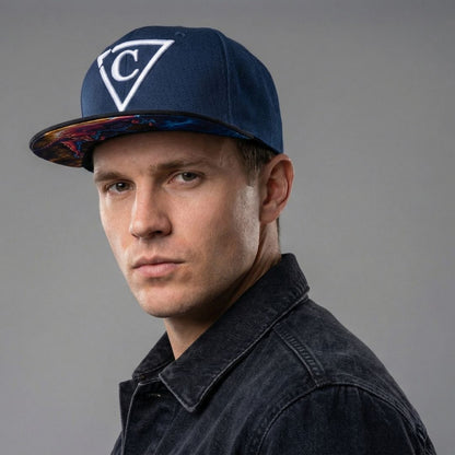 Casquette Buffalo Snapback - Bleu foncé/Noir